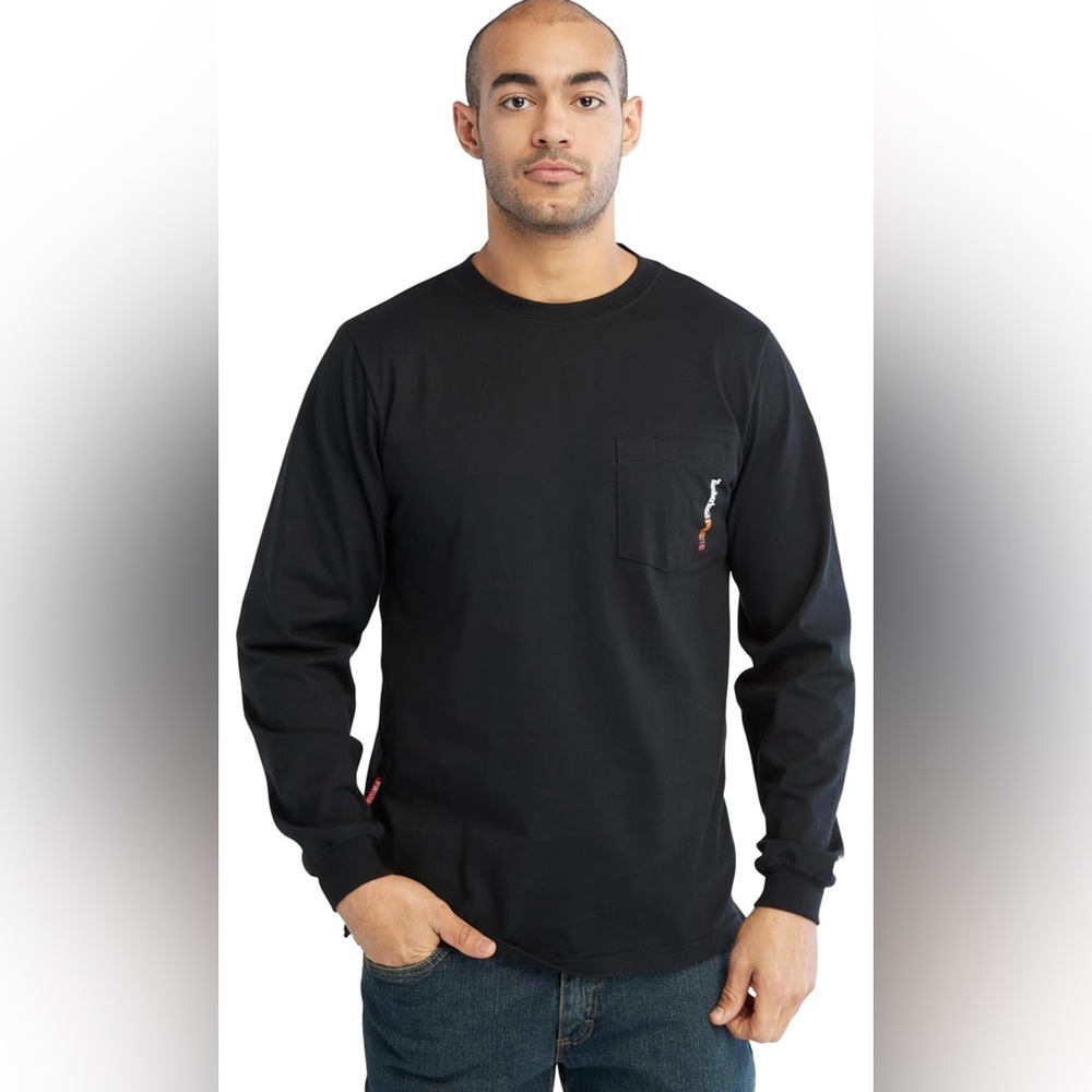 Timberland PRO Men's Fr Cotton Core Flame Resistant Long-Sleeve Pocket T-Shirt